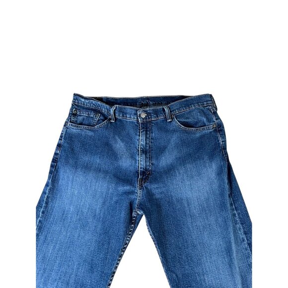Levi's 505 Blue Denim Jeans Straight Leg Classic Men's Sz 40 X 32 Zip Fly - Picture 2 of 7